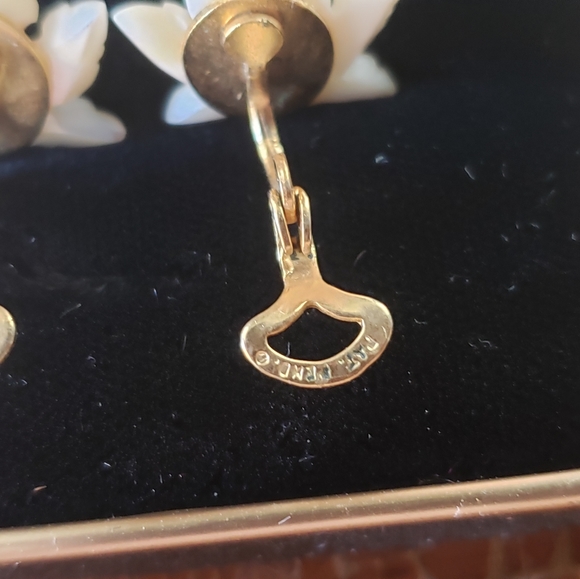 Vintage Lucite Leaf Clip Earrings - Picture 4 of 9